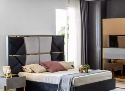 Luxury bedroom bed double beds design wooden furniture bed frame new